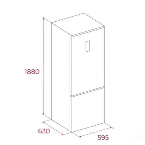 Refrigerator with freezer TEKA RBF 44630 WH 318 l 188 cm white - Хладилници с фризер<<<Хладилници<<<Едра бяла