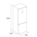 Refrigerator with freezer TEKA RBF 44630 WH 318 l 188 cm white - Хладилници с фризер<<<Хладилници<<<Едра бяла