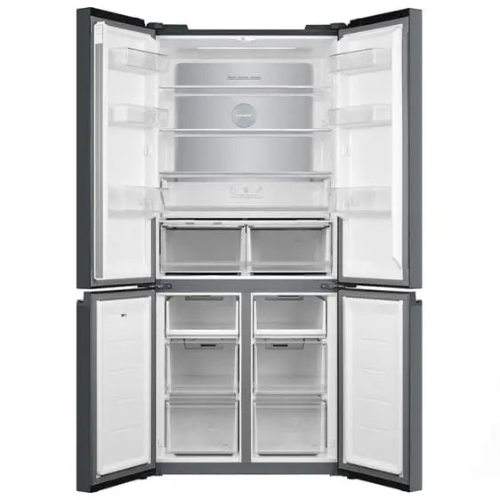 Refrigerator with freezer TESLA Side-by-side RF5100FMB black glass - Хладилници Side by Side<<<Хладилници<<<Едра бяла