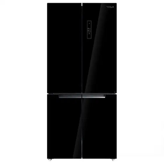 Refrigerator with freezer TESLA Side-by-side RF5100FMB black glass - Хладилници Side by Side<<<Хладилници<<<Едра бяла
