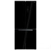 Refrigerator with freezer TESLA Side-by-side RF5100FMB black glass - Хладилници Side by Side<<<Хладилници<<<Едра бяла