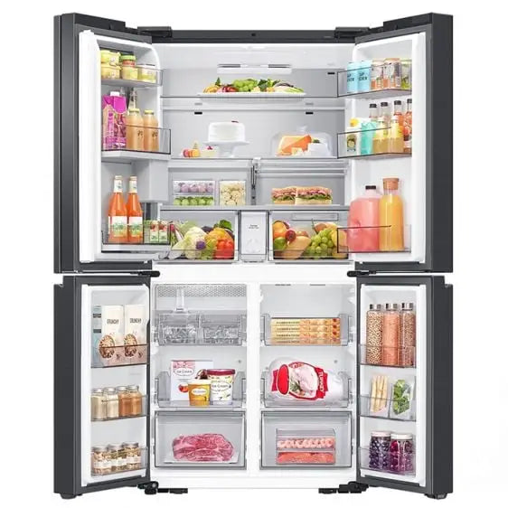 Refrigerator with French door SAMSUNG Family Hub RF65DG9H0EB1EO 636 l Black - Хладилници Side