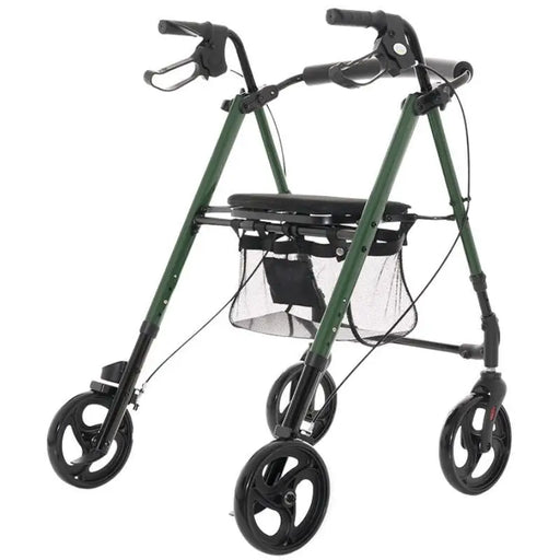 Rehabilitation support with seat and bag for seniors Green - Tricycle standsWIB-PTR<<<Strollers