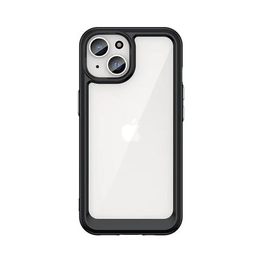 Reinforced case with flexible frame for iPhone 15 Plus Outer Space - black - Cell phone cases and covers<<<HurtelXML