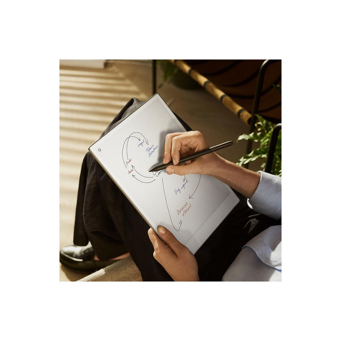 reMarkable Paper Pro 11.8" Tablet with Marker plus and Premium Brown Leather Book Folio Case