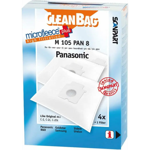 Replacement Bag for Vacuum Cleaner Scanpart M 105 PAN 8 - Почистване Прахосмукачки И Гладене<<<Дом