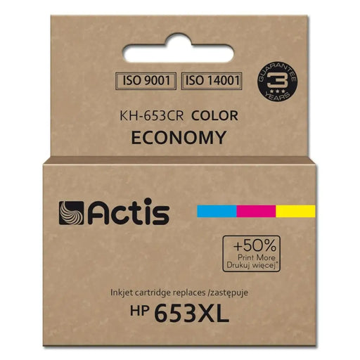 Replacement cartridges Actis KH-653CR Yellow Cyan Magenta Cyan/Magenta/Yellow - Рециклирани касети с