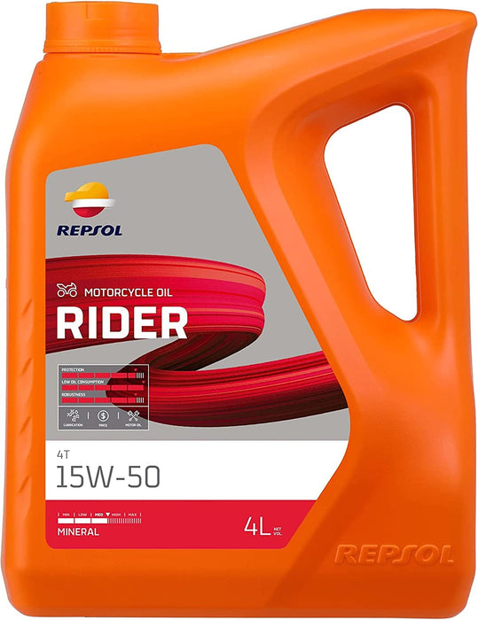 REPSOL RIDER 4T 15W-50 4L Moto