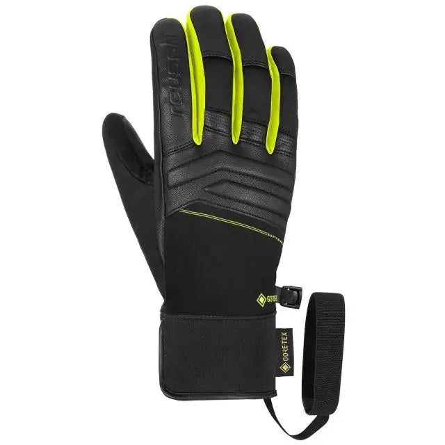 REUSCH JUPITER GORE-TEX GLOVES SIZE 8.5 BLACK AND YELLOW - GlovesNTO-REK<<<SkiingNTO<<<ActionPL