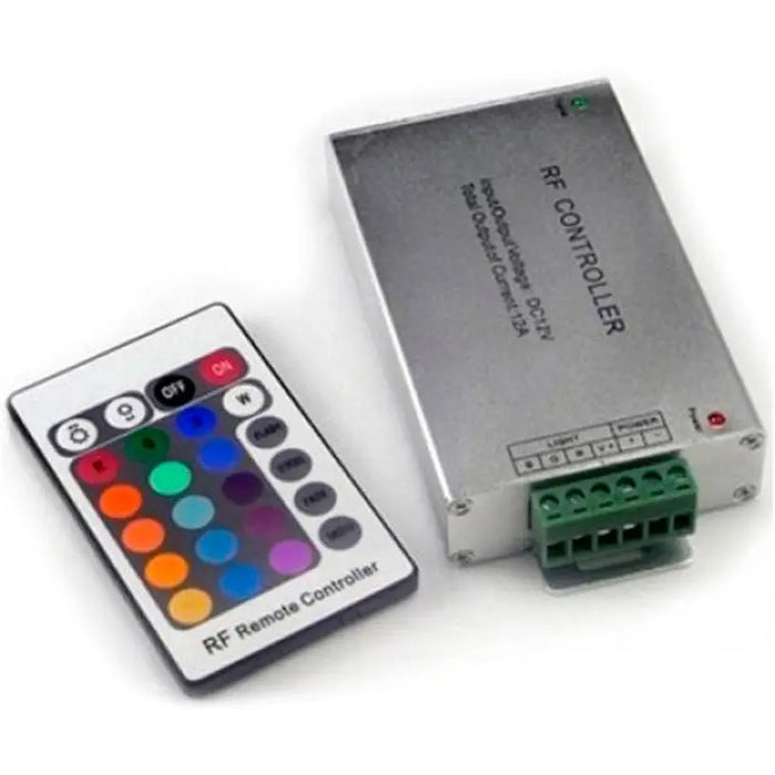 RF CONTROLLER FOR RGB 24 BUTTONS ALUMINUM D-IL - LED ленти и аксесоари<<<Вътрешно осветление<<<Мебели и