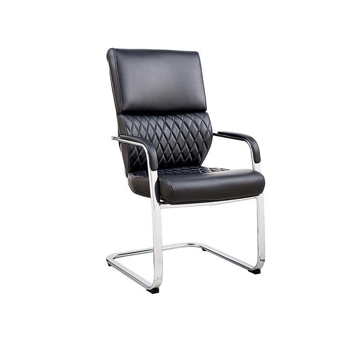 RFG Visitor's chair GRANDE M, eco-leather, black, 2 pieces in a set