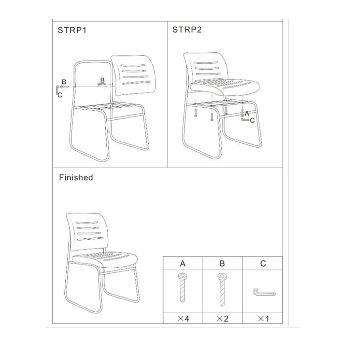 RFG Visitor chair Axo M, red