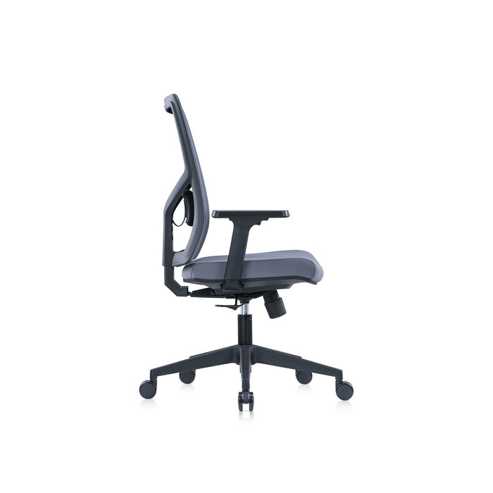RFG Ergonomic chair Snow Black W, light gray seat, light gray backrest