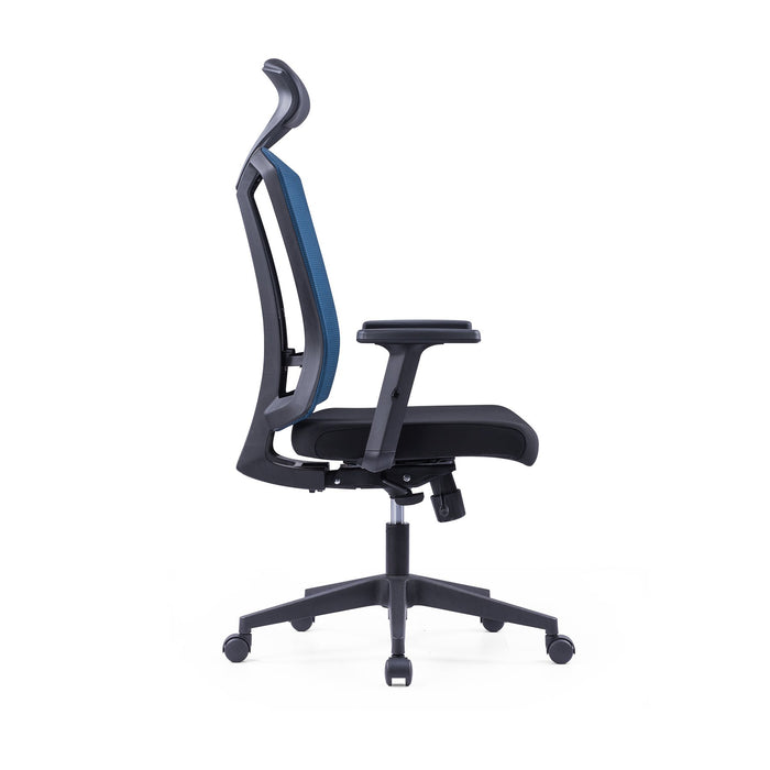 RFG Director's chair Brixxen HB, black seat, dark blue backrest