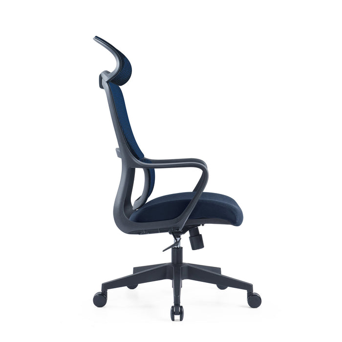 RFG Director's chair Best HB, damask and mesh, dark blue seat, dark blue back
