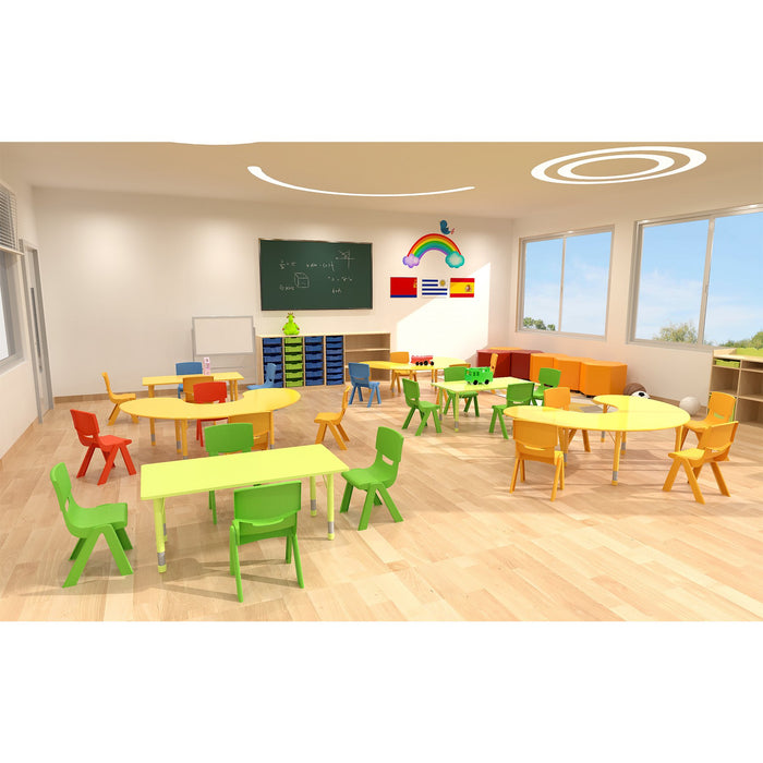 RFG Children's chair Chico, plastic, with backrest, yellow, 41 x 35 x 62 cm