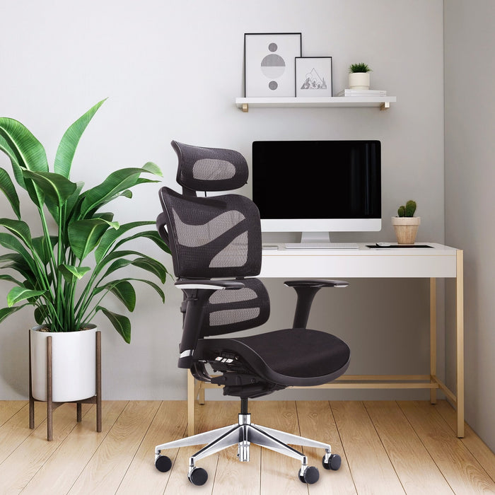 RFG Ergonomic chair TECH@GAMES, black seat, black backrest