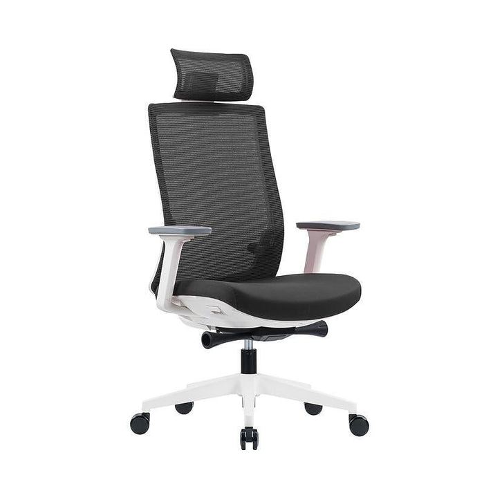 RFG Ergonomic chair Meteor White HB, gray seat, gray back