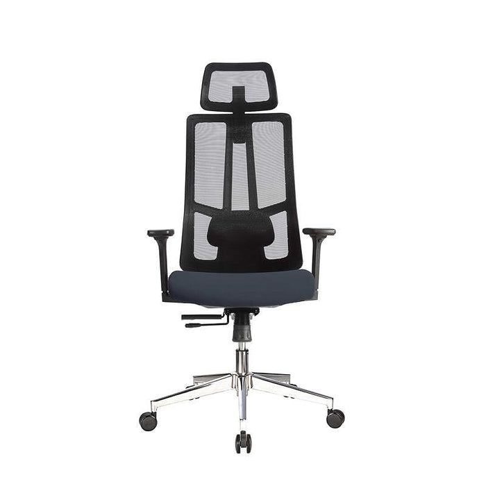 RFG Artur HB ergonomic chair, dark gray seat, black backrest
