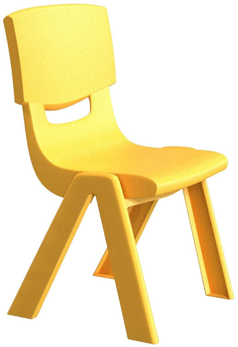 RFG Children's chair Chico, plastic, with backrest, yellow, 41 x 35 x 62 cm