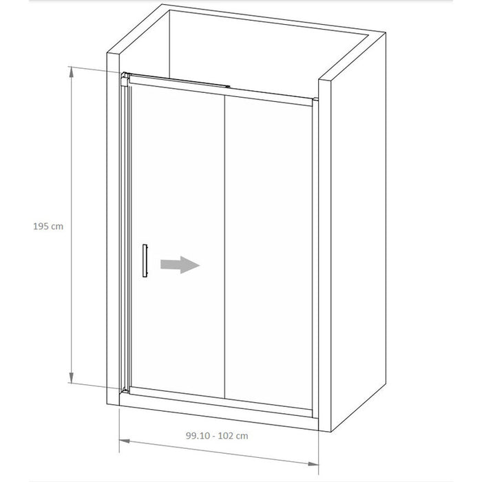 PARTITION SCREEN 100X195 RGC BELLA W1