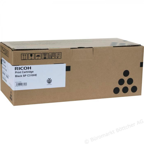 Toner cartridge Ricoh SPC310HE, 7200 copies Black