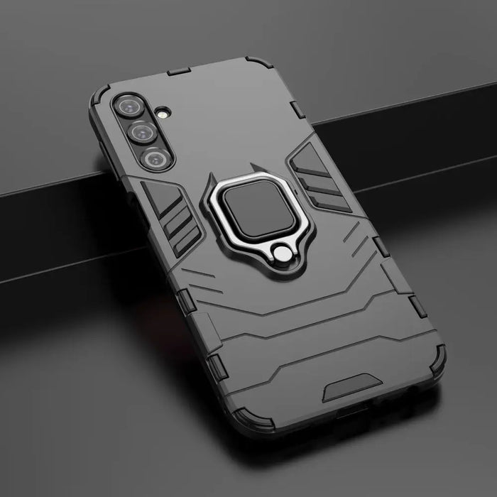 Ring Armor case for Samsung Galaxy A24 4G armored cover magnetic holder ring black - Cell phone cases