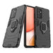Ring Armor Case Kickstand Tough Rugged Cover for Samsung Galaxy A72 4G black - Cell phone cases and covers<<<HurtelXML