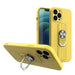 Ring Case silicone case with finger grip and stand for iPhone 11 Pro yellow - Cell phone cases and covers<<<HurtelXML