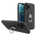Ring Case silicone case with finger grip and stand for Samsung Galaxy S21 Ultra 5G black - Cell phone cases
