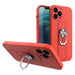 Ring Case silicone case with finger grip and stand for Samsung Galaxy S21 Ultra 5G red - Cell phone cases