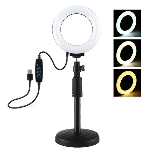 Ring LED lamp Puluz with adjustable base PU391 - Ring lights<<<Photo studio<<<Photo and cameras<<<InnproXML