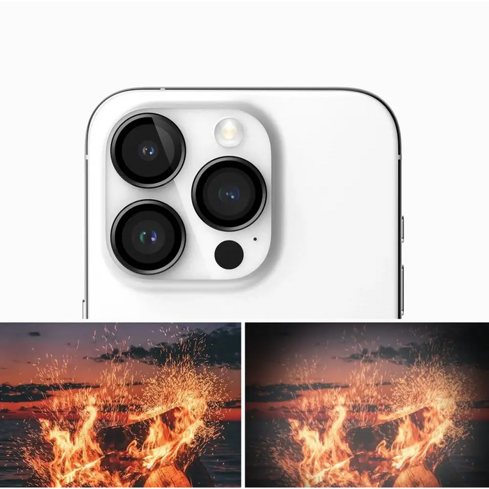Ringke Camera Frame Protector for iPhone 15 Pro - Black - Cell phone tempered glass<<<HurtelXML