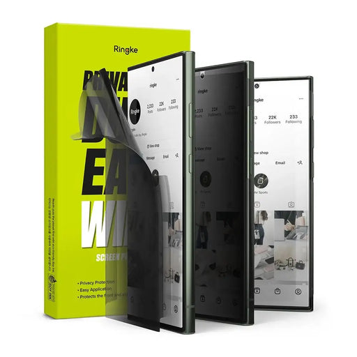Ringke Dual Easy Privacy Screen Protector for Samsung Galaxy S23 Ultra - Cell phone protection film<<<HurtelXML
