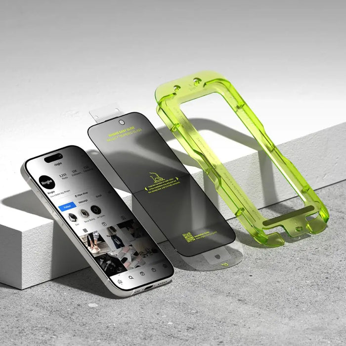 Ringke Easy Slide 2-pack Privacy Glass for iPhone 17 - Black - Cell phone tempered glass<<<HurtelXML