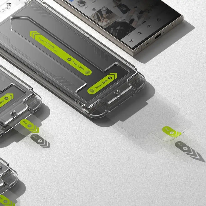 Ringke Easy Slide 2-pack Privacy Glass for Samsung Galaxy S24 Ultra - Cell phone tempered glass<<<HurtelXML