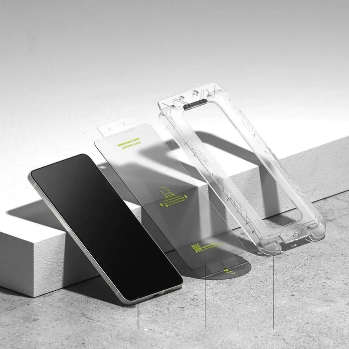 Ringke Easy Slide 2-pack tempered glass for Samsung Galaxy S25 Edge - transparent - Cell phone tempered