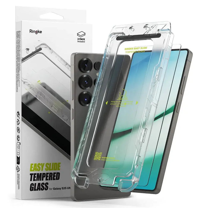 Ringke Easy Slide 2-pack tempered glass for Samsung Galaxy S25 Ultra - Cell phone tempered glass<<<HurtelXML