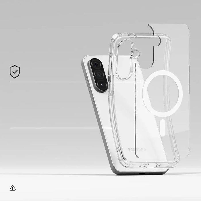 Ringke Fusion Magnetic MagSafe Case for Samsung Galaxy A36 / A56 5G - Transparent - Cell phone cases