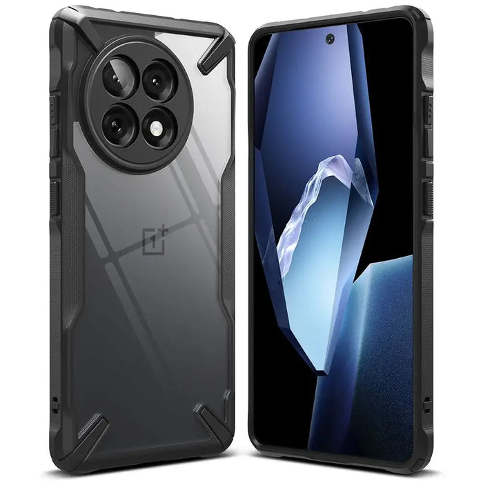 Ringke Fusion X Case for OnePlus 13R - Clear Black - Cell phone cases and covers<<<HurtelXML