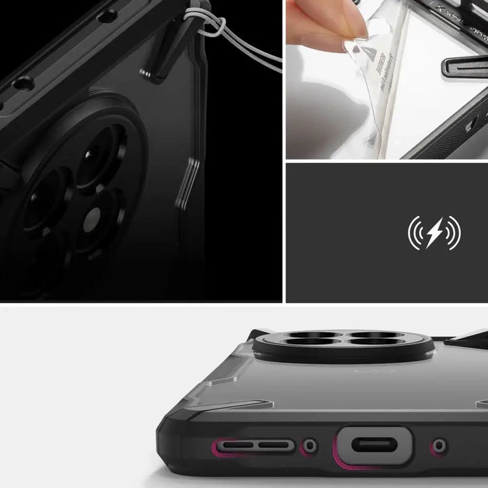 Ringke Fusion X Case for OnePlus 13R - Clear Black - Cell phone cases and covers<<<HurtelXML