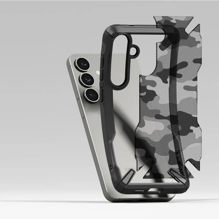 Ringke Fusion X Case for Samsung Galaxy S25+ - Black Camo - Cell phone cases and covers<<<HurtelXML