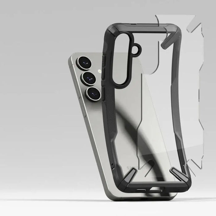 Ringke Fusion X Case for Samsung Galaxy S25 - Black - Cell phone cases and covers<<<HurtelXML