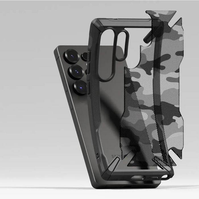 Ringke Fusion X Case for Samsung Galaxy S25 Ultra - Black Camo - Cell phone cases and covers<<<HurtelXML