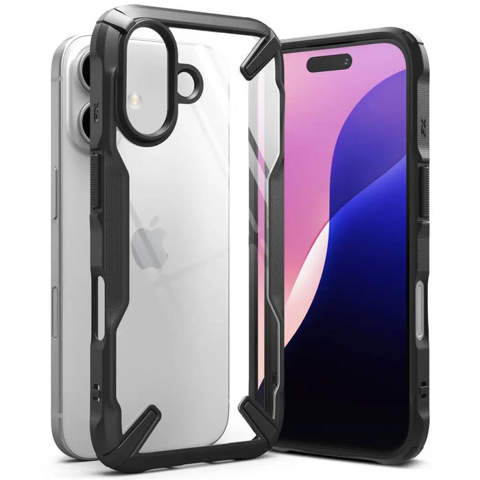 Ringke Fusion X iPhone 16 Case - Black - Cell phone cases and covers<<<HurtelXML&&&iPhone