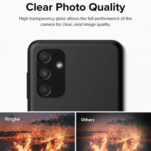Ringke Galaxy A13 5G Camera Protector Full Cover Glass package (3 pcs) Black - Wireless In-Ear Headphones