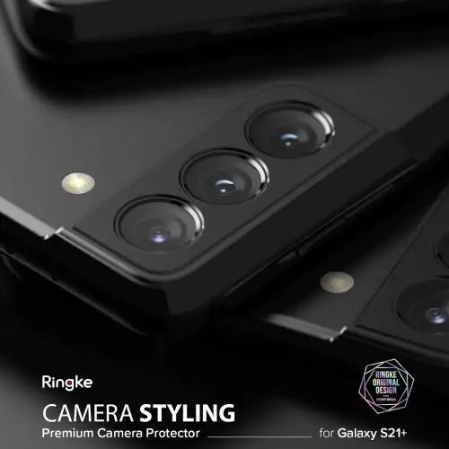 Ringke Galaxy S21+ Camera Styling camera island protector Black - Wireless In-Ear Headphones