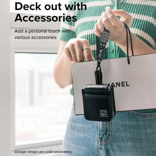 Ringke Galaxy Z Flip 4 Case Folio Signature Mesh Pocket Black - Wireless In-Ear Headphones