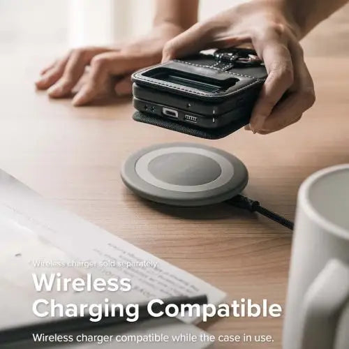 Ringke Galaxy Z Flip 4 Case Folio Signature Mesh Pocket Black - Wireless In-Ear Headphones