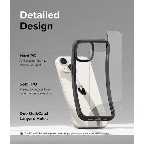 Ringke iPhone 15 Plus Case Fusion Bold Clear/ Black - iPhone 15 Plus<<<Accessories<<<Основна<<<DunaXML
